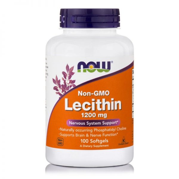 Now Foods Lecithin 1200mg 100 softgels