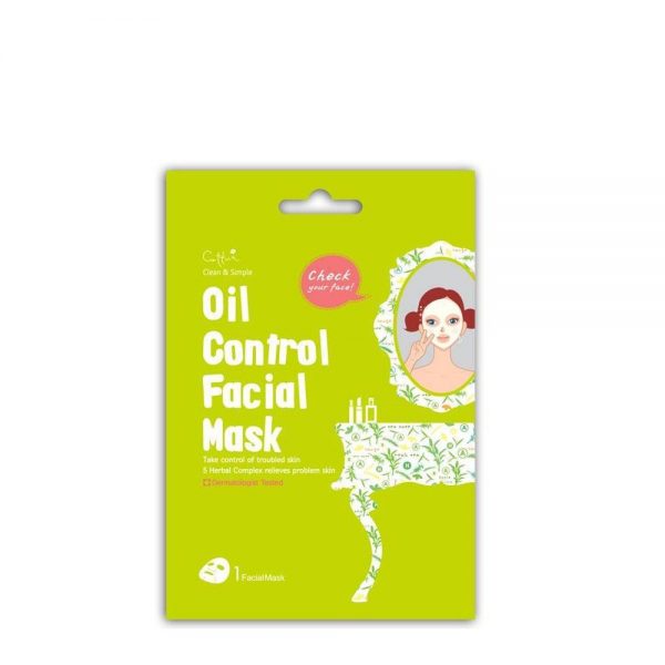 Cettua Clean & Simple Oil Control Facial Mask 1 τεμ